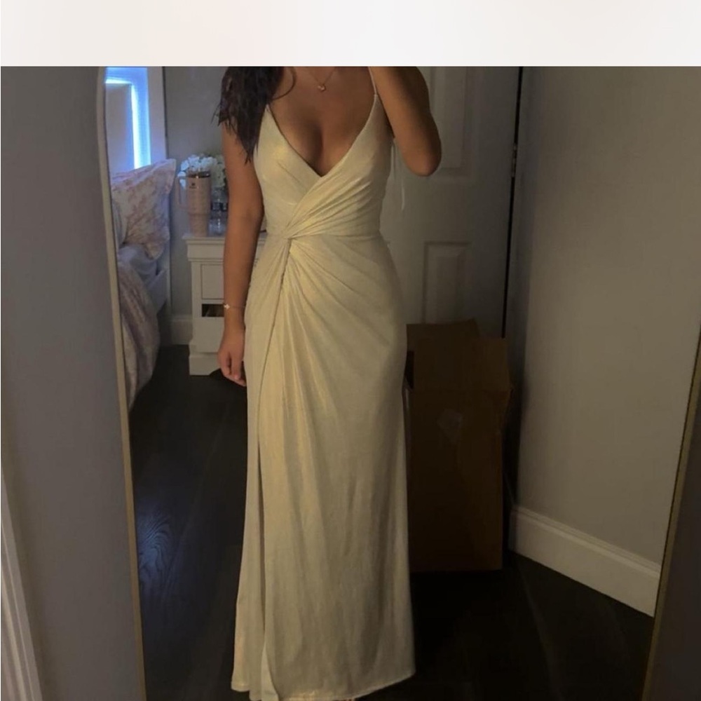 Elegant Cream Maxi Dress